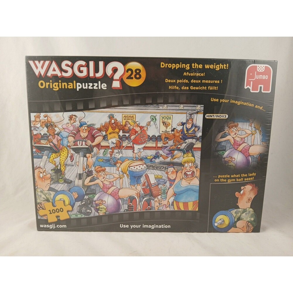 Wasgij? 1000 Piece Original Jigsaw Puzzle #28-Dropping the Weight!-NEW/SEALED!